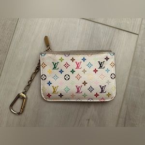 Louis Vuitton White MC Wallet Keychain